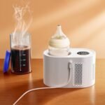 Coffee Cup Warmer for Desk Auto Heat Retention with 300 ML Glass Cup - 3 in 1 Smart Baby Bottle Warmer & Drink Cooler & Yogurt Maker - Smart Electric Cup Warmer for Milk Coffee, Tea (White) - Image 2