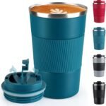 Coffee Mug 12oz - Insulated Travel Mug Spill Proof with Leakproof Lid Vacuum Stainless Steel Travel Coffee Mug Water Tumbler to GO, Reusable Coffee Cup for Men and Women for Hot & Cold Drinks - Image 2