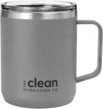 Coffee Mug Travel Mug Insulated 12 Oz | Ceramic Lined Travel Cup with Lid | Reusable Office Mug Double Wall Vacuum Eco-Friendly BPA-Free (Gray) - Image 2