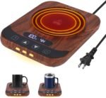 Coffee Mug Warmer for Desk with 9 Temperature Settings, Auto Shut Off, Digital Display, Smart Timing & Reservation, Electric Cup Warmer for Office, Home, Tea, Milk & Beverage Heating (Wood Grain) - Image 2