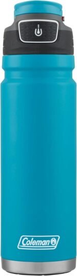 Coleman FreeFlow AUTOSEAL Stainless Steel Water Bottle, 24oz., Caribbean Sea - Image 2
