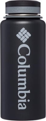 Columbia 32 fl oz Double-Wall Insulated Vacuum Bottle with Screw-On Top, Black - Image 2