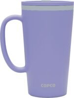 Copco Cone 16oz Insulated Travel Mug with Handle, Double Wall, Slide-Closure Lid, BPA-Free, Microwave & Dishwasher Safe, Reusable Plastic Travel Coffee Tumbler - Portable Coffee Cup (Light Purple) - Image 2