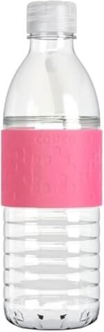 Copco Hydra 16.9 oz Water Bottle with Leak-Proof Lid - Tritan Reusable with Textured Grip Sleeve - BPA-Free, Shatter-Resistant, Dishwasher Safe for Travel, Gym, Work, Outdoors (Pink) - Image 2
