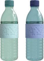 Copco Hydra 16.9oz Water Bottle, Set of 2 - Non-Slip Sleeve & BPA-Free Tritan Plastic - Dishwasher Safe, Reusable To Go Bottle - Leak-Proof, Spill-Proof, Portable Water Bottle (Light Blue & Purple) - Image 2