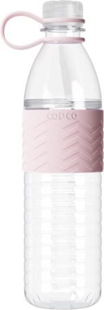 Copco Hydra 20 oz Tritan Water Bottle with Leak-Proof Lid & Textured Grip - BPA-Free, Dishwasher Safe, Easy Twist-Open for Ice & Fruit - Fits Cup Holders, Lightweight, Durable(Pink) - Image 2