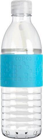Copco Hydra Water Bottle with Spill-Resistant Lid, 16.9 oz - Reusable Tritan Non-Slip Sleeve, Twist-Open Body - BPA-Free, Leak-Proof, Durable & Portable for Gym, Office, School (Light Blue) - Image 2