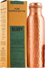 Copper Water Bottle 34oz - 100% Pure Ayurvedic Handcrafted Design - Eco-friendly Premium Quality - Bpa-free Heavy Duty Leak-proof & Lab-tested - Health Benefits for Daily Use, Sports, Travel & Gifting - Image 2