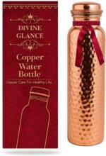 Copper Water Bottle-34oz-Handcrafted Ayurvedic 100% Pure Copper Water Bottle for Drinking Leak-Proof Lid BPA Free Non-Insulated & Eco Friendly with Premium Quality for Sport & Travel - Image 2