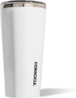 Corkcicle Classic Tumbler - Keeps Drinks Hot for 3 Hours - Triple-Insulated Stainless Steel - Cupholder Friendly - Holiday Mug Gift - Great for Gifting Warmth - 24 oz - Gloss White - Image 2