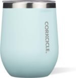 Corkcicle Stemless Wine Tumbler - Keeps Drinks Cold for 6 Hours - Triple-Insulated Stainless Steel - Non-Slip Base - Summer Drinkware Gift - Keeps Drinks Ice Cold - 12 oz - Gloss Powder Blue - Image 2