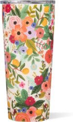 Corkcicle x Rifle Paper Co. Classic Insulated Coffee Mug - Keeps Drinks Cold 9 Hours - Triple-Insulated - Gift for Mom - Great for Mother's Day or Christmas - 24 oz - Garden Party Cream - Image 2