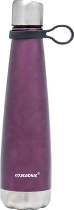 Costablue Insulated Water Bottle - On-The-Go Refillable Stainless Steel Water Bottles For Adults, Reusable Thermos Travel Tumbler With Leak-proof Lid For Hot & Cold Beverages (17Oz. Purple) - Image 2