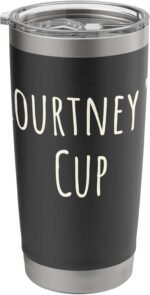 Courtney's Cup, Girl's Funny Custom Personalized Name Stainless Steel Insulated Tumbler - Image 2