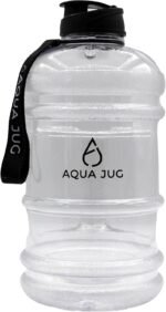 Crystal Clear Big Water Jug, Dishwasher Safe BPA Free 2.2-liter Wide Mouth Travel Sports Gym Water Bottle for Men and Women - Image 2