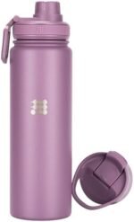 Cubitt Hydro Bottle 24 oz – Insulated Steel, 2 Leak-Proof Lids, Cold 24h/Hot 12h – Dusty Mauve - Image 2