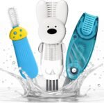 Cup Lid Cleaning Brush, Multifunctional Set with 3 in 1 Lid Cleaner and Two 4 in 1 Cup Lid Cleaning Brushes, Cleaning Brush Tool for Bottles, Straws, Tumblers, Travel Mug Caps, Portable Kit (Blue) - Image 2