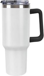 Custom 40oz Tumblers with Handle Personalized Car Cup with Photo Text Logo Travel Cup Stainless Steel Insulated Cups, Customized Birthday Gifts for Family and Friends - Image 2