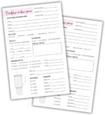 Custom Tumbler Cup Mug Order Forms 50pk 8.5x5.5” Log Book Cleaning and Care Washing Instructions Client Thank You for Ordering with Straw Topper Personalized Monogrammed - Image 2