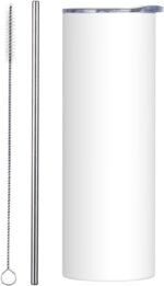 Custom Tumbler With Lid And Straw Add Your Photo Text Personalized Skinny Tumblers 20oz Stainless Steel Insulated Tumblers Double Wall Coffee Cup For Hot, Cold Drinks Style04 - Image 2