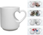 Customized Coffee Mug, Custom Ceramic Mugs for Tea Coffee Water, Custom-made Mug with Love Handle 11 Oz Ceramic, Personalized Love Gifts Photo Cup, Photo Gifts for Men Women, WhiteNoCustom - Image 2