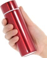 Cute Slim Purse Water Bottles, Mini Flask for Kids Lunchbox, Skinny Insulated Stainless Steel Cup for Handbag with Vacuum Sealing & Double Wall Design(4.4 Oz, Red) - Image 2