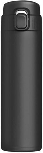 DEAUVIOR 11oz/16oz Stainless Steel Thermo Bottle Portable Vacuum Flask Insulated Water Bottle BPA Free Food Thermo Travel Coffee Mug (Black, 16oz) - Image 2