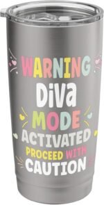 DIVA Personalized Women's Gift Custom DIVA Stainless Steel Insulated Tumbler - Image 2