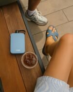 DRNK Steel | Flat Water Bottle as Seen on Shark Tank | Workplace Hydration, Travel, Hiking, and Gym | Leak Proof | Non-Toxic | BPA-Free | 17oz (500ml) [Azure] - Image 2