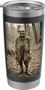 Dark Fantasy Gothic Witch Elf Troll Vintage Photo Stainless Steel Insulated Tumbler - Image 2