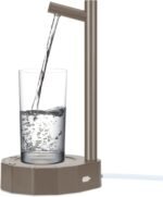 Desktop Water Bottle Dispenser Smart Table Water Dispenser,Water Dispenser for 5 Gallon Bottle Automatic Water Dispenser,Safe and Leak-Free for Home,Office,Bedside & Outdoor（Brown） - Image 2