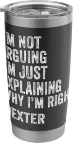 Dexter Quote Funny Birthday Custom Name Idea Engineer Stainless Steel Insulated Tumbler - Image 2