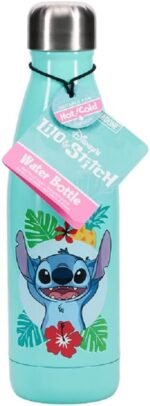 Disney Lilo and Stitch Official Licensed 15oz Metal Water Bottle with Screwtop Lid by Paladone, Kids Reusable Stainless Steel Canteen, Insulated Tumbler - Lilo and Stitch Gift Insulated Tumbler - Image 2
