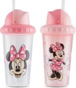 Disney Toddler Sippy Cups for Boys and Girls | 10 Ounce Sippy Cup Pack of Two with Straw and Lid | Durable Leak Proof Travel Water Bottle for Toddlers - Image 2