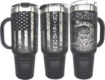 Don't Tread on Me Gadsden 40oz Tumbler Laser-Engraved Patriotic Tumbler: Stainless Steel, Double-Walled Insulation - Gift for Patriots & Veterans - Image 2
