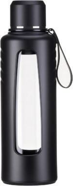 Doseno 67oz Half Gallon Water Bottle,Anti-Scalding and Anti-Slip Big Water Bottle,Tea and Water Separation Independent Compartment,Water Jug for Men,Suitable for Gym, Climbing, Camping - Image 2