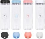 Eco-Friendly Bio Plastic BPA-Free Bottle 4EA, 500ml 16.9 fl oz, 4 Color Bundle, BPA Free, Made in Korea, Hot(212°F) & Ice(32°F), Chemical Resistance, Lightweight 2.55" x 7.48" - Image 2