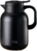 Electric Kettle Insulated Tea Pot Stainless Steel Insulated Bottle Large Capacity Hot Water Bottle Intelligent Temperature Display Tea Kettle/Black/2L (Black 2L) - Image 2