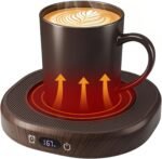 Electric Mug Warmer for Desk Auto Shut Off, Smart Coffee Cup Warmer for Tea Milk, 4 Temperature Setting Coffee Warmer Accessories Keep Beverage Fast Heating Home & Office, 8H Timer Candle Warmer Plate - Image 2