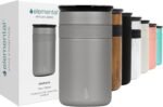 Elemental Artisan Insulated Tumbler, Triple Wall Coffee Travel Mug, Reusable Stainless Steel Coffee Tumbler with Ceramic Lid, Thermal Coffee Cups for Hot (6 Hrs) & Cold (18 Hrs), 12oz - Graphite - Image 2