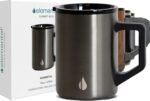 Elemental Insulated Coffee Mug - Triple-Wall Stainless Steel Summit Travel Cup for Hot and Cold Drinks - Thermal Coffee Mug with Lid and Handle for Camping, Office & Travel 16oz - Gunmetal - Image 2