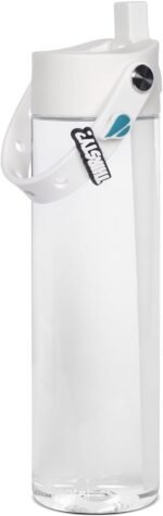 Elemental Splash Water Bottle with Straw - BPA-Free Tritan Plastic Reusable Water Bottle with Charm Strap - Ideal for Travel, Gym and Sports - Leak Proof when Spout is Closed - 26oz - Clear - Image 2