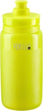 Elite Fly Tex Cycling Water Bottle 550ml – Yellow Fluo – Ultra-Lightweight, BPA-Free, Easy-Squeeze Sports Bottle for Road, MTB & Gravel - Image 2