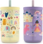 Ello Bop 2-Pack 12oz Kids Plastic Tumbler Set with Carry Loop | Leak-Proof Slider Lid | Removable Spill Resistent Soft Straw | BPA-Free - Image 2