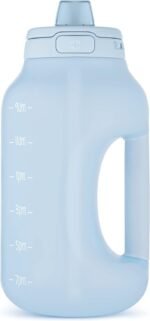 Ello Hydra 64oz Half Gallon Water Jug with Handle and Motivational Time Markers for All Day Hydration, Plastic Reusable Water Bottle with Straw and Locking, Leak Proof Lid, BPA Free - Image 2
