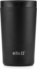 Ello Jones Stainless Steel Travel Coffee Mug - Travel Tea Mug, 11oz, Black - Image 2