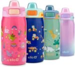 Ello Pop & Fill 12oz Stainless Steel Kids Water Bottle with Quick Fill Lid | Vacuum Insulated BPA Free Bottle with Leak Proof Straw and Chug Lid, Dishwasher Safe, Gift For Kids, Royal Palace - Image 2