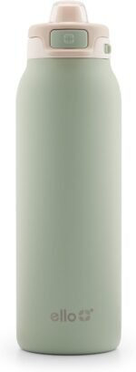 Ello Pop & Fill Stainless Steel Water Bottle with Quick Fill Technology, Double Walled Vacuum Insulated Metal, Leak Proof Locking Lid, Sip & Chug, BPA Free, Holiday Gift for Him Her, 22oz, 32oz, 40oz - Image 2