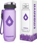 Embrava 24oz BPA-Free Plastic Sports Water Bottle For Gym, Yoga, Running - Image 2