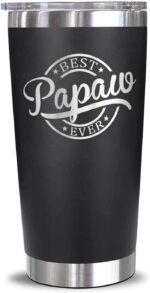 Emily's Best Papaw Ever Tumbler - Father's Day & - Birthday Gift For Papaw - From Grandchildren, Granddaughter, Grandson - New Grandpa - Image 2